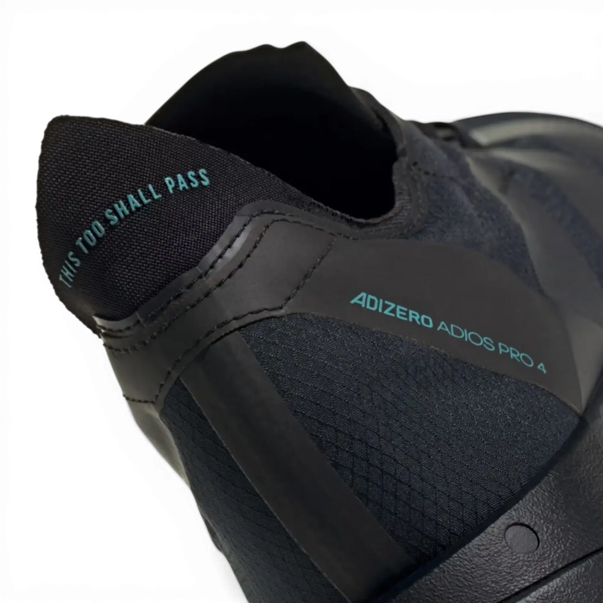 Adidas Adizero Adios Pro 4 Running Shoes – Core Black / Powder Teal