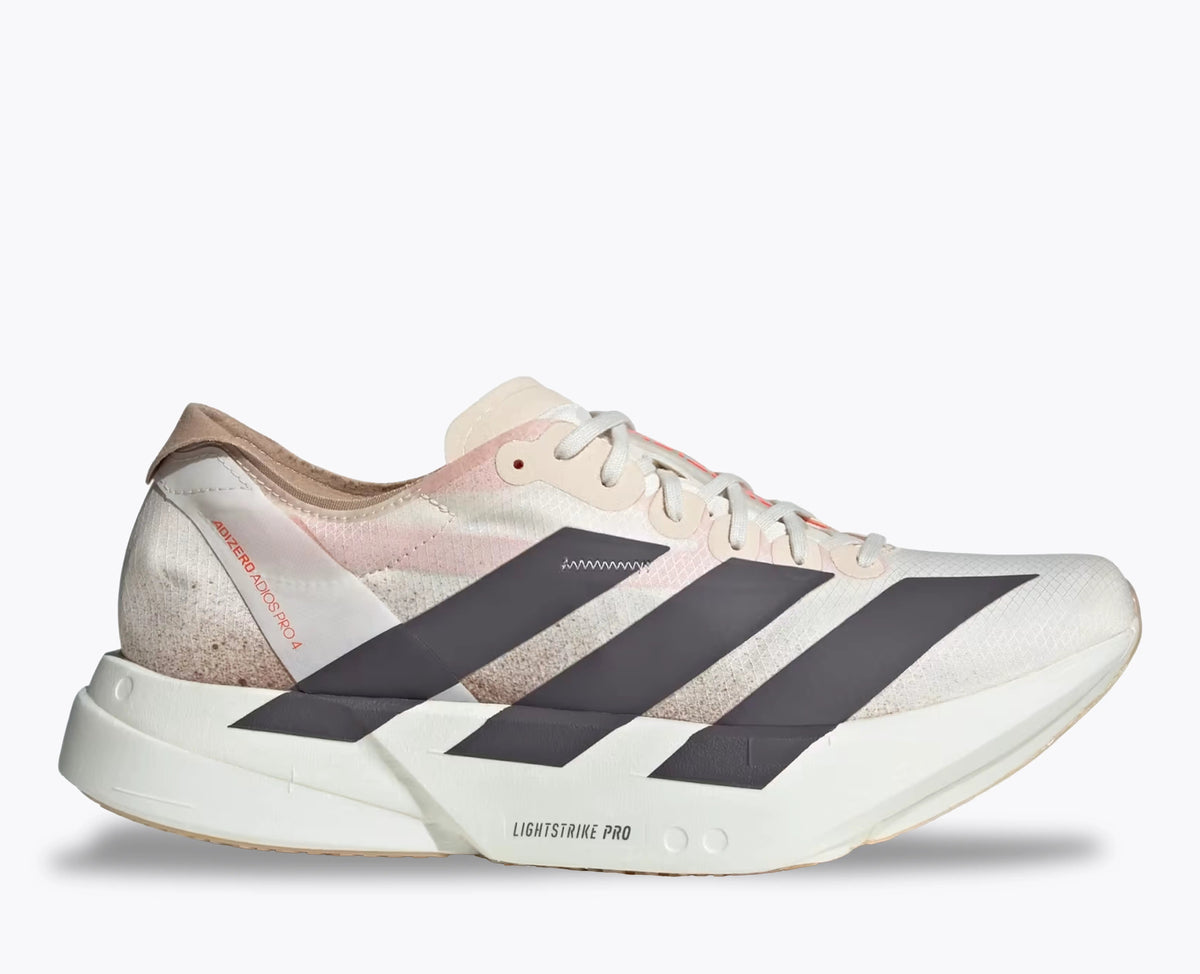 Adidas Adizero Adios Pro 4 Running Shoes - Chalk White / Grey Strata
