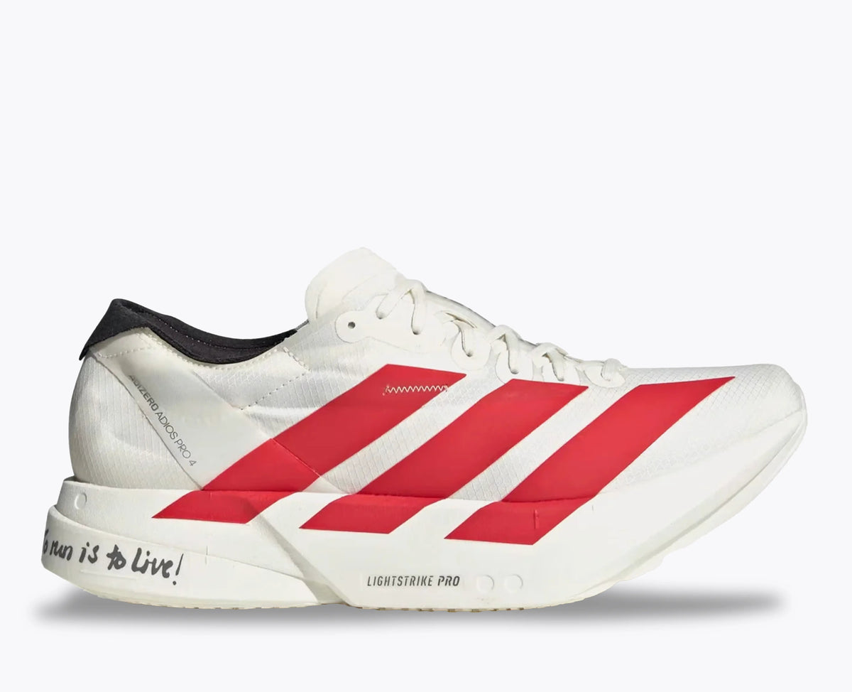 Adidas Adizero Adios Pro 4 Running Shoes – Off White / Better Scarlet