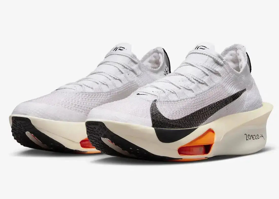 Nike Alphafly 3 Prototype Racing Shoes – White / Total Orange