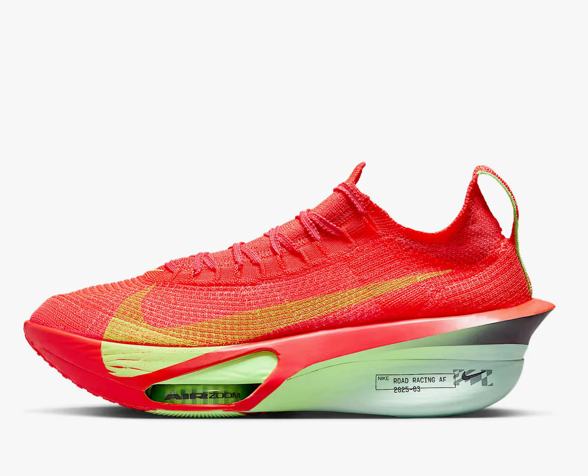 Nike Alphafly 3 Road Racing Shoes - Bright Crimson / Lime Blast