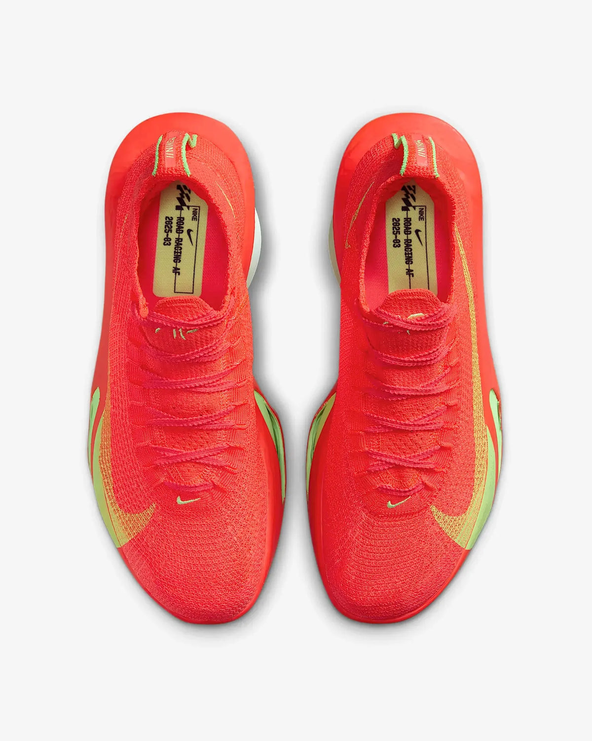 Nike Alphafly 3 Road Racing Shoes - Bright Crimson / Lime Blast