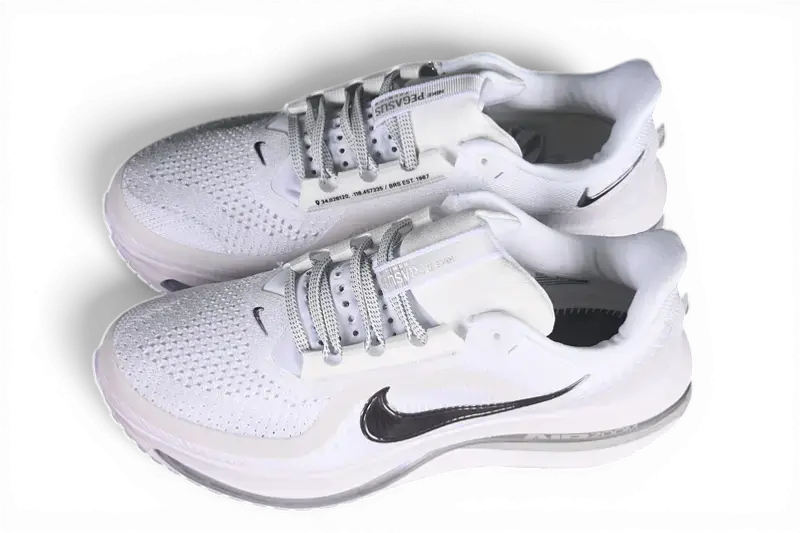 Nike Pegasus Premium Road Running Shoes - White / Metallic Silver