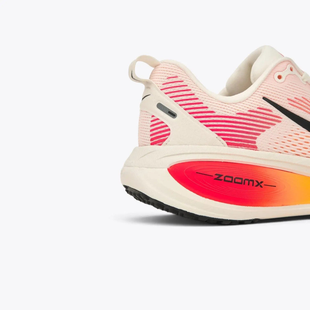 Nike Vomero 18 Road Running Shoes - Sail / Bright Crimson / Laser Orange