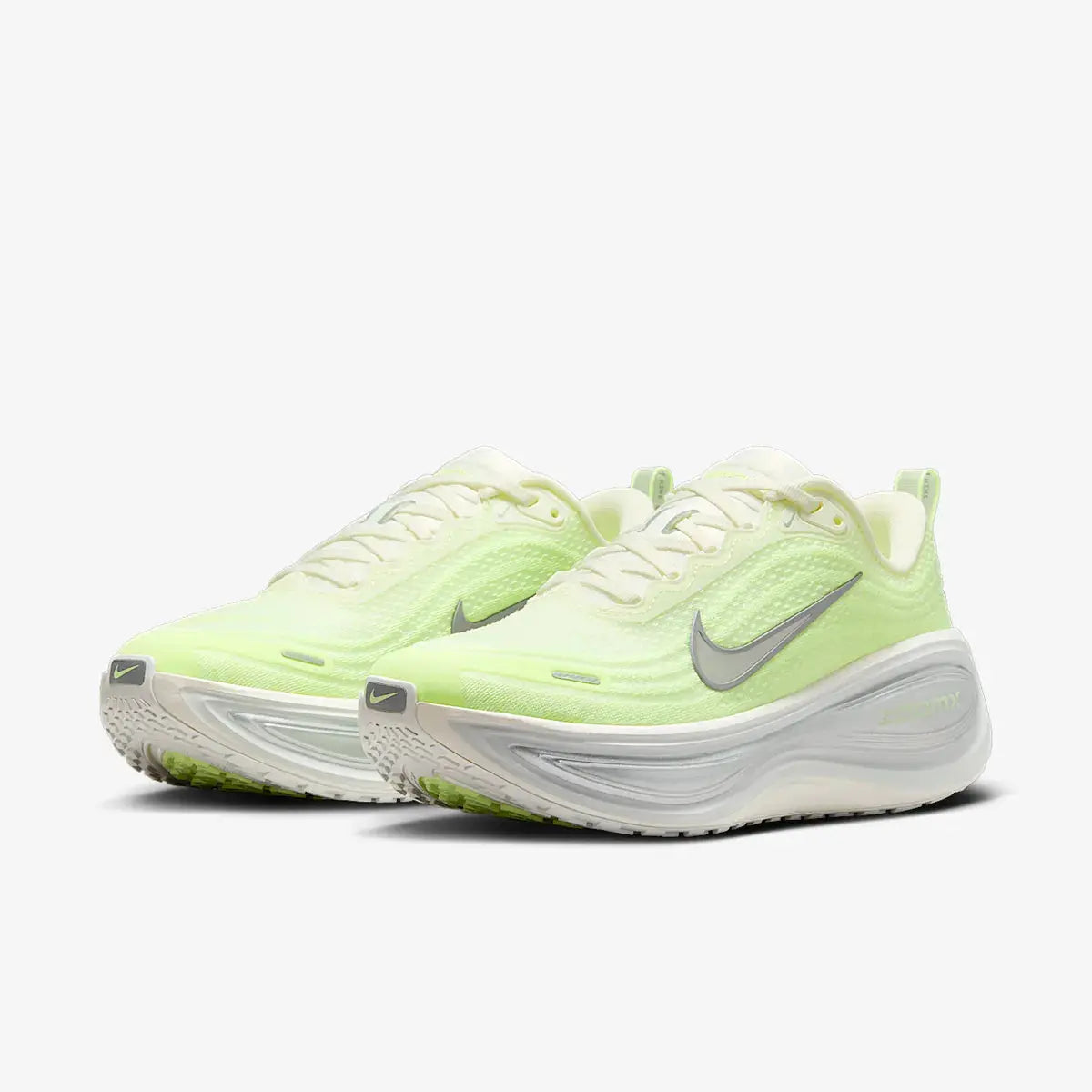 Nike Vomero Plus Road Running Shoes - Barely Volt / Metallic Silver
